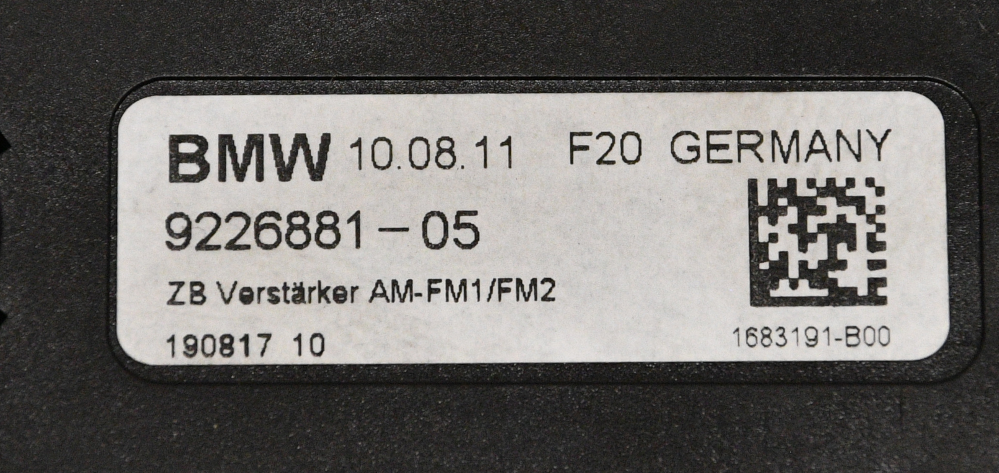 Amplificatore antenna 9226881 F20 116I originale BMW 