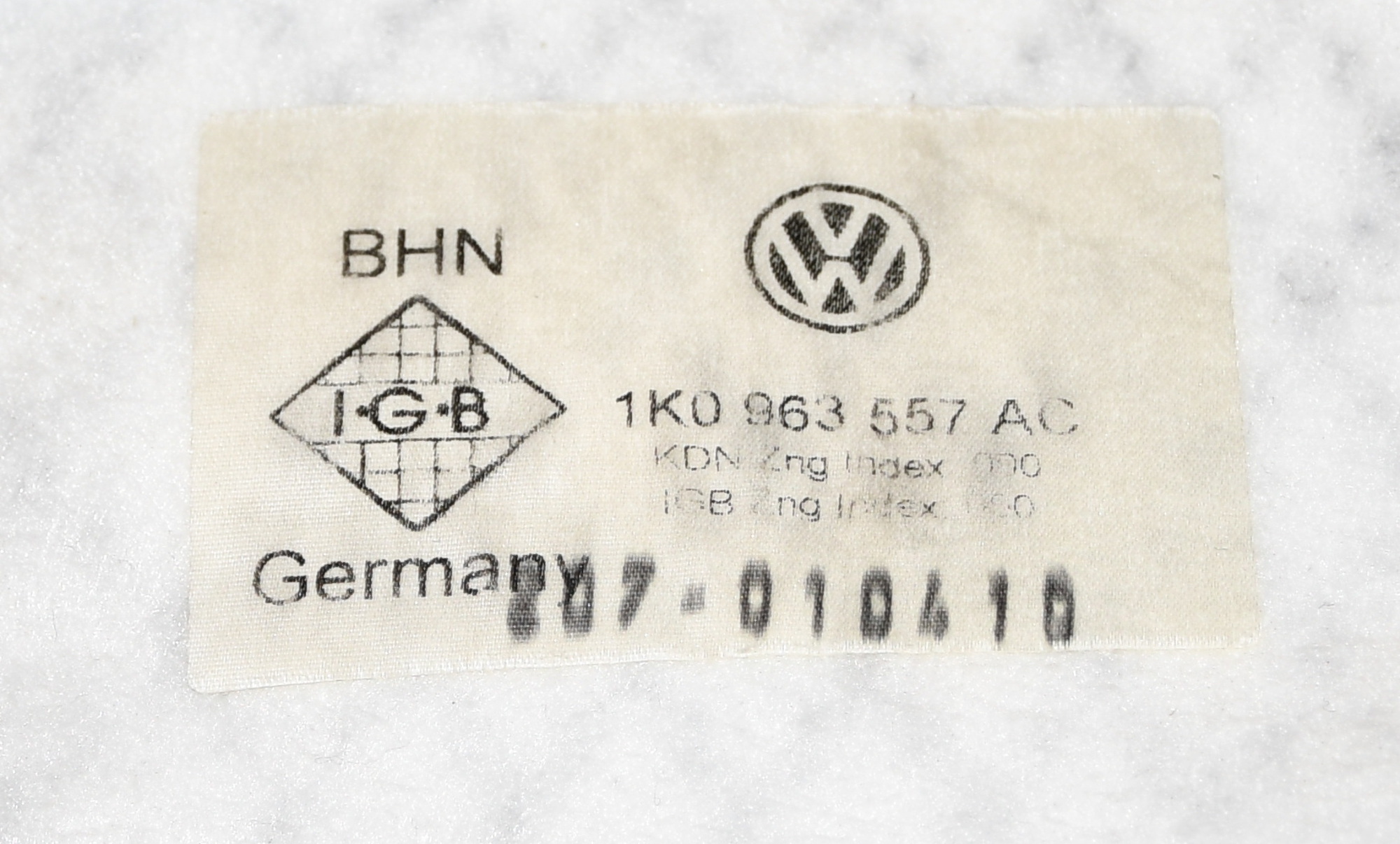Lehnenbezug mit Sitzheizung Vorne,Rechts 5K4881806CR UOT Golf 6 1K Original VW 