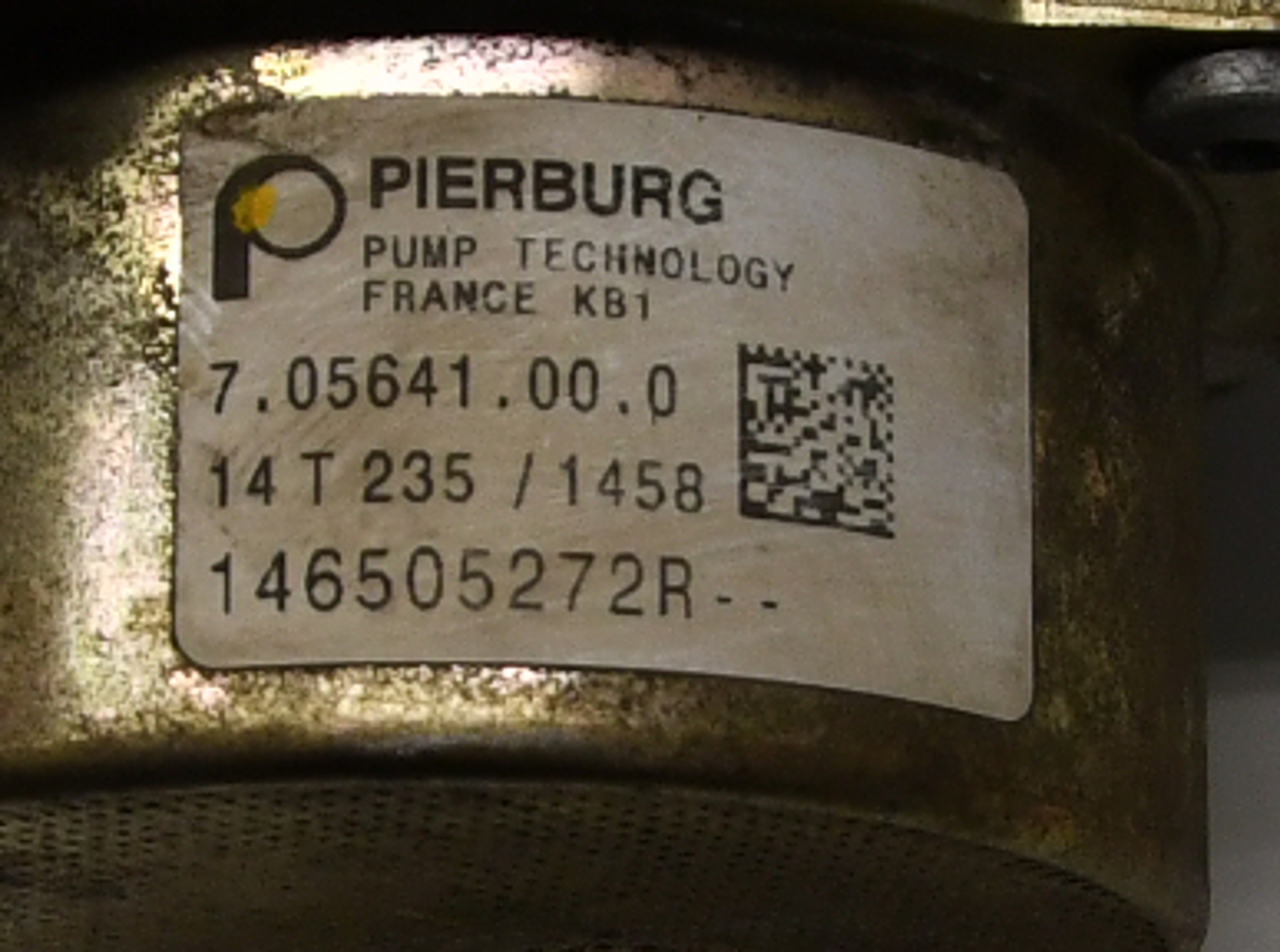 Pompa per vuoto pompa per vuoto 146505272R Qashqai II 2 J11 Originale Pierburg 